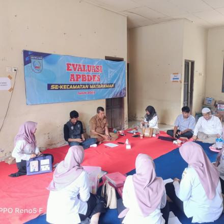 Pemdes Gunung Ulin Ikuti Evaluasi APBDes Oleh Tim Kecamatan Mataraman